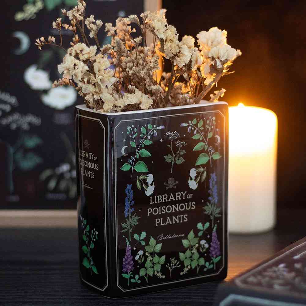 Something Different - Poisonous Plants Book Shaped Vaas - Multicolours